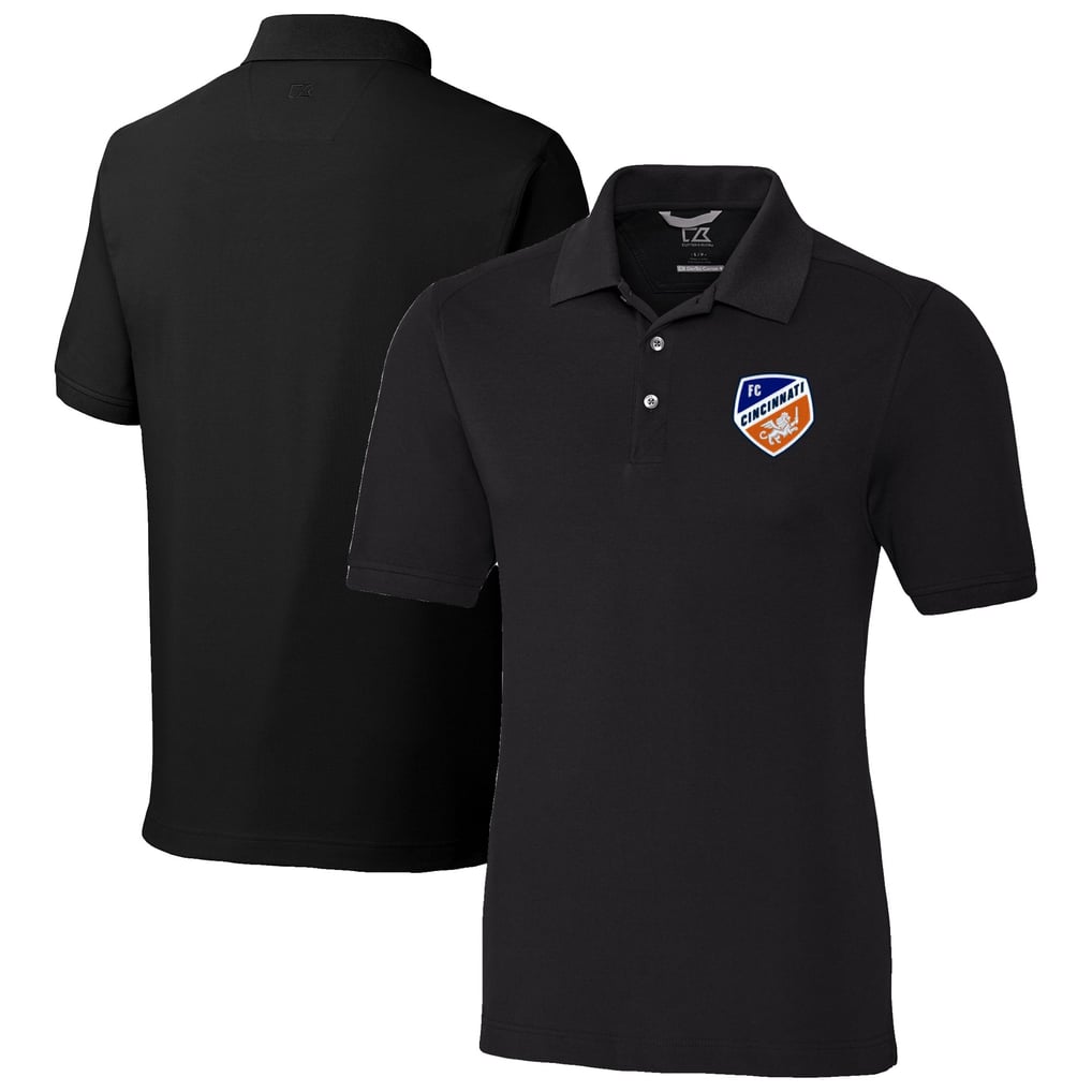  FC Cincinnati Cutter & Buck Advantage Eco Tri-Blend Pique Polo - Black